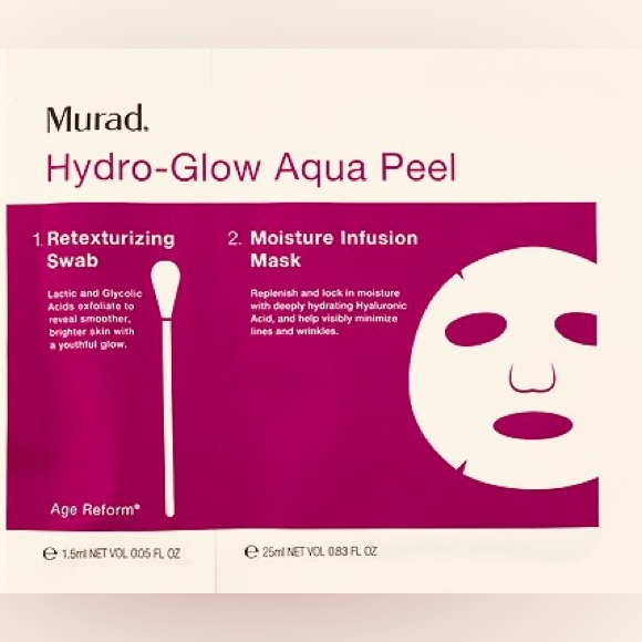 Murad Other - New Rare 2 Step Murad Hydro-Glow Aqua Peel Age Reform Mask - plus gift -